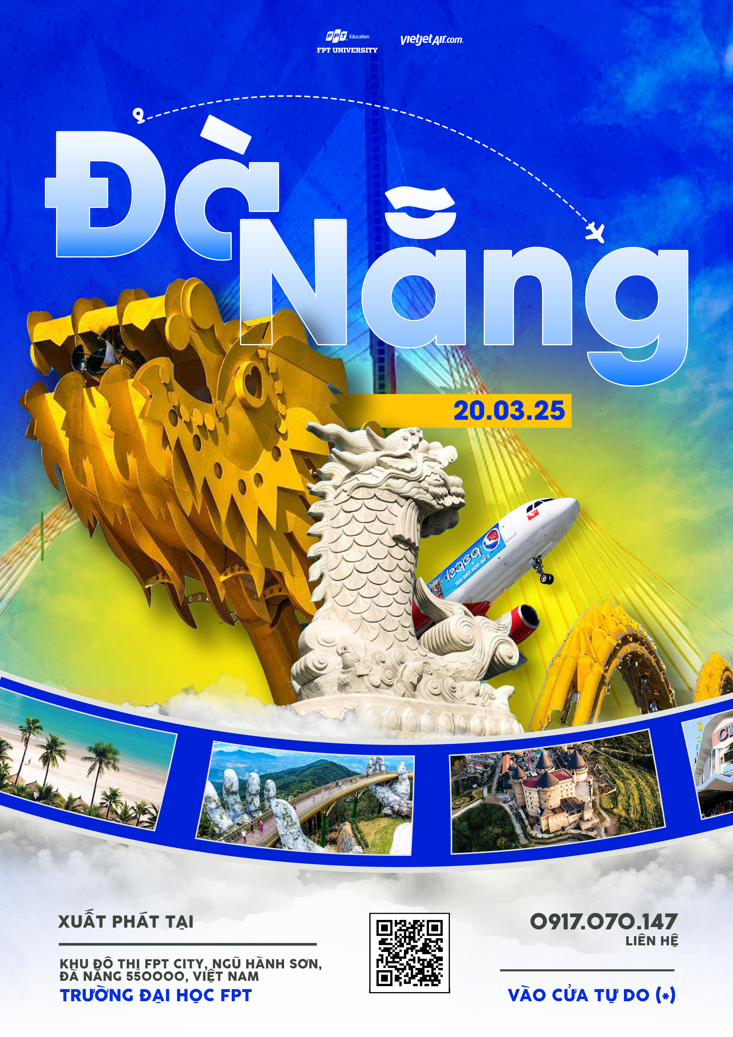 Poster Đà Nẵng - FPT & Vietjet Air