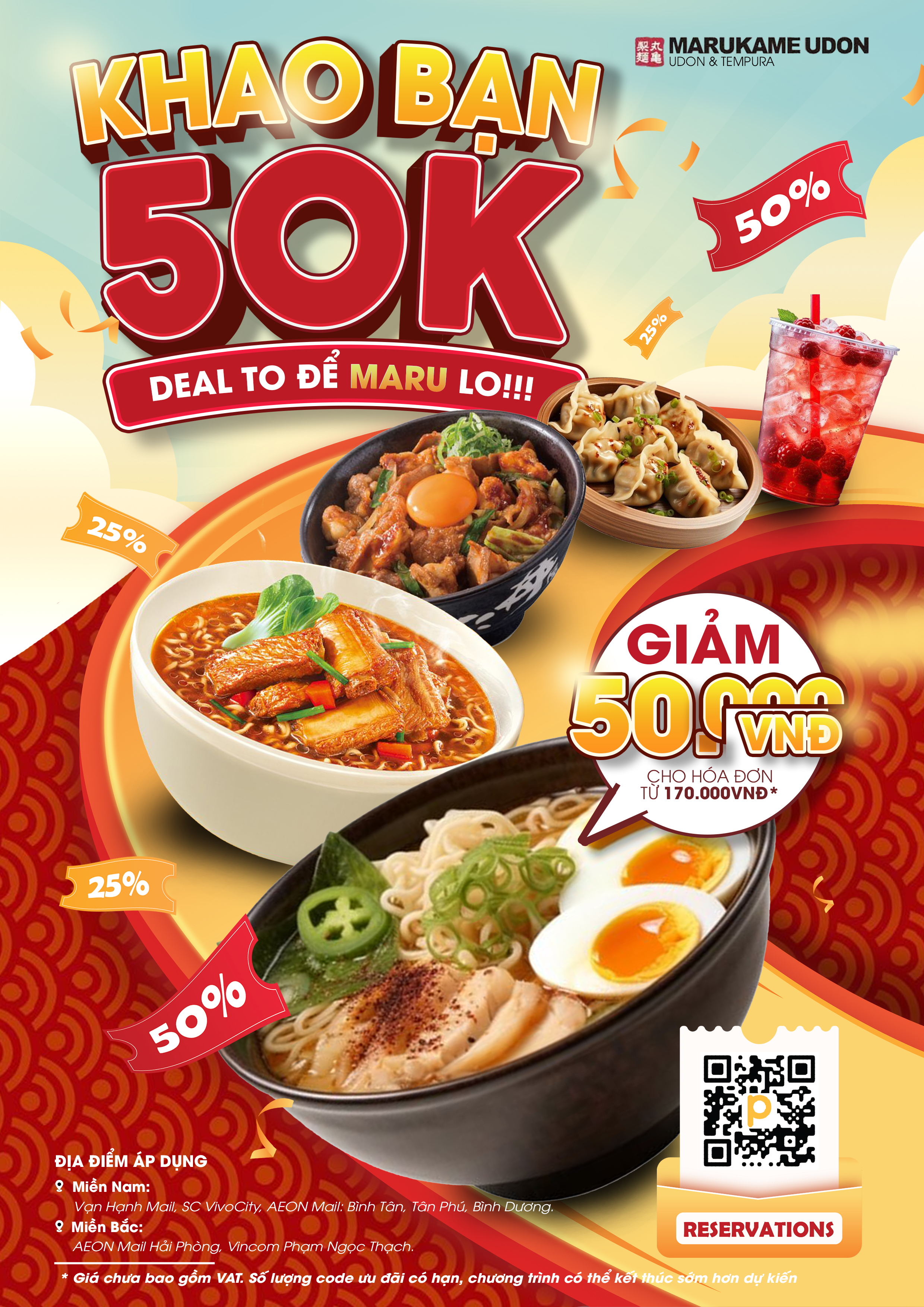 Poster Marukame Udon - Khao Bạn 50K